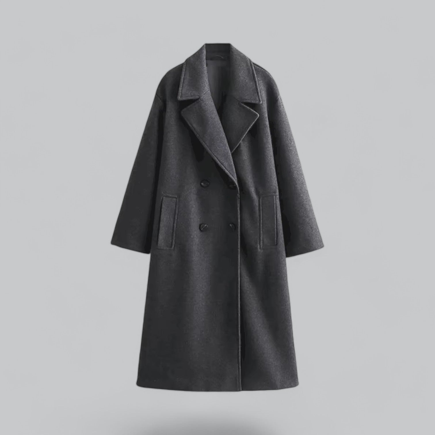 Valenti | Chic Oversized Tailored Soft Coat Buttoned