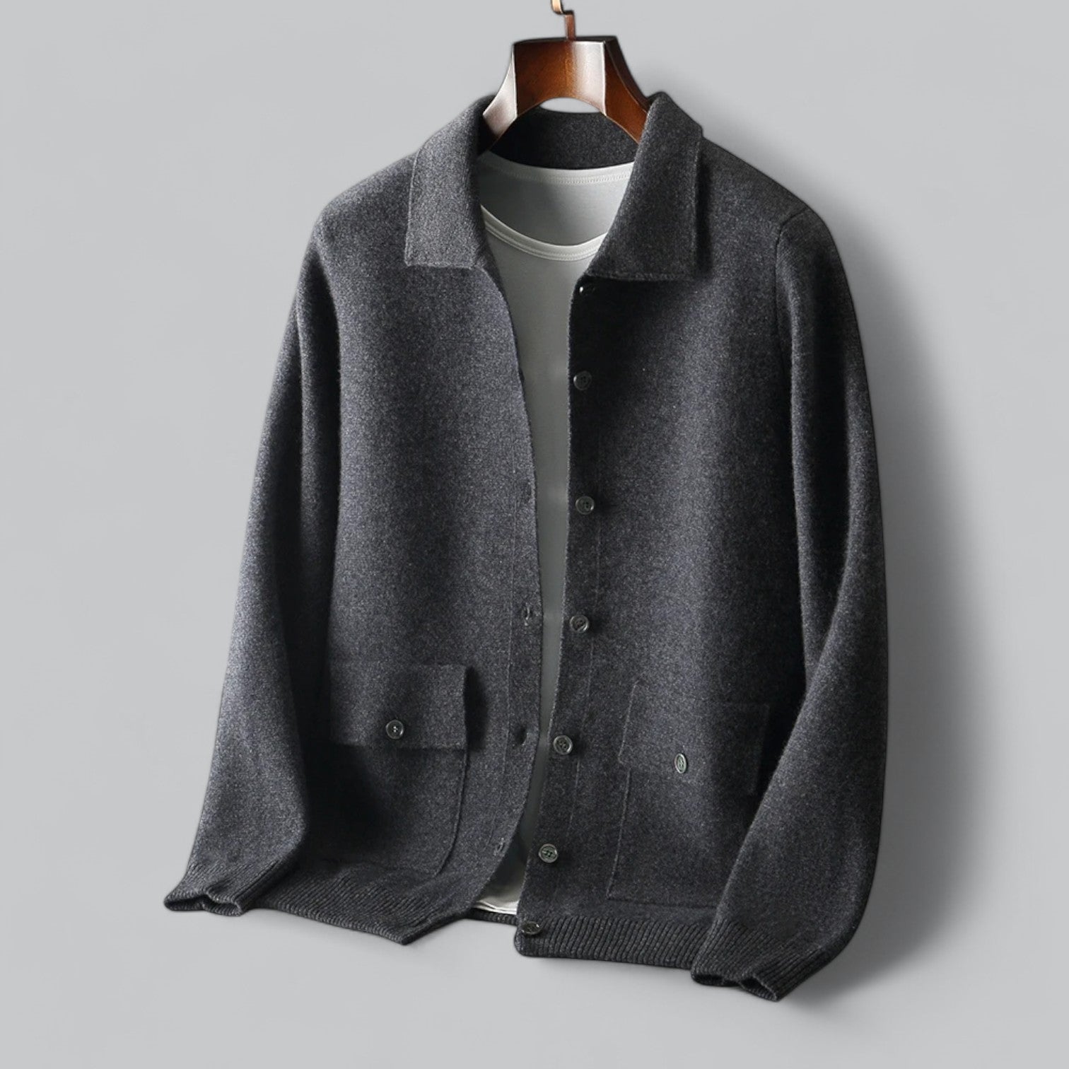 Valenti | Fine Cashmere Cardigan Premium Polo Jacket