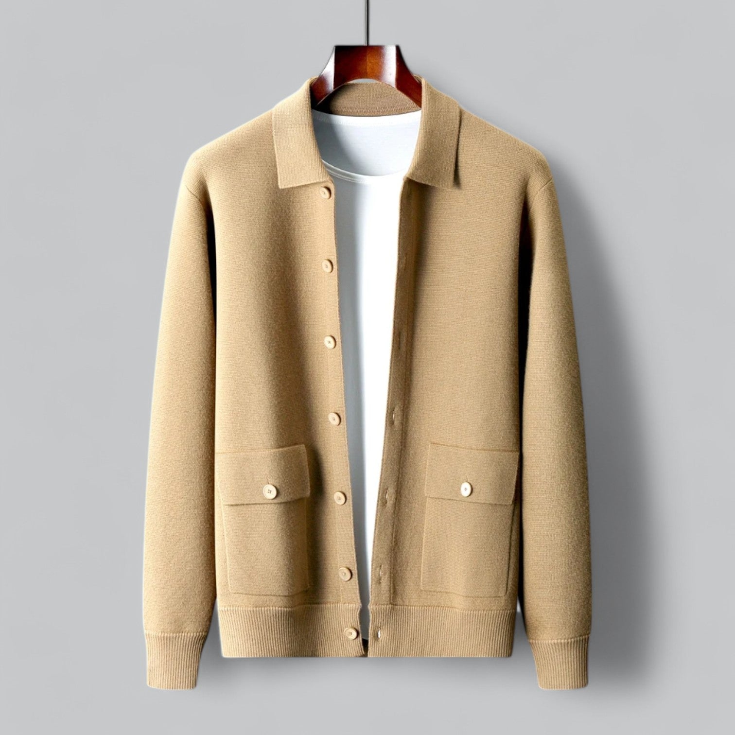 Valenti | Fine Cashmere Cardigan Premium Polo Jacket