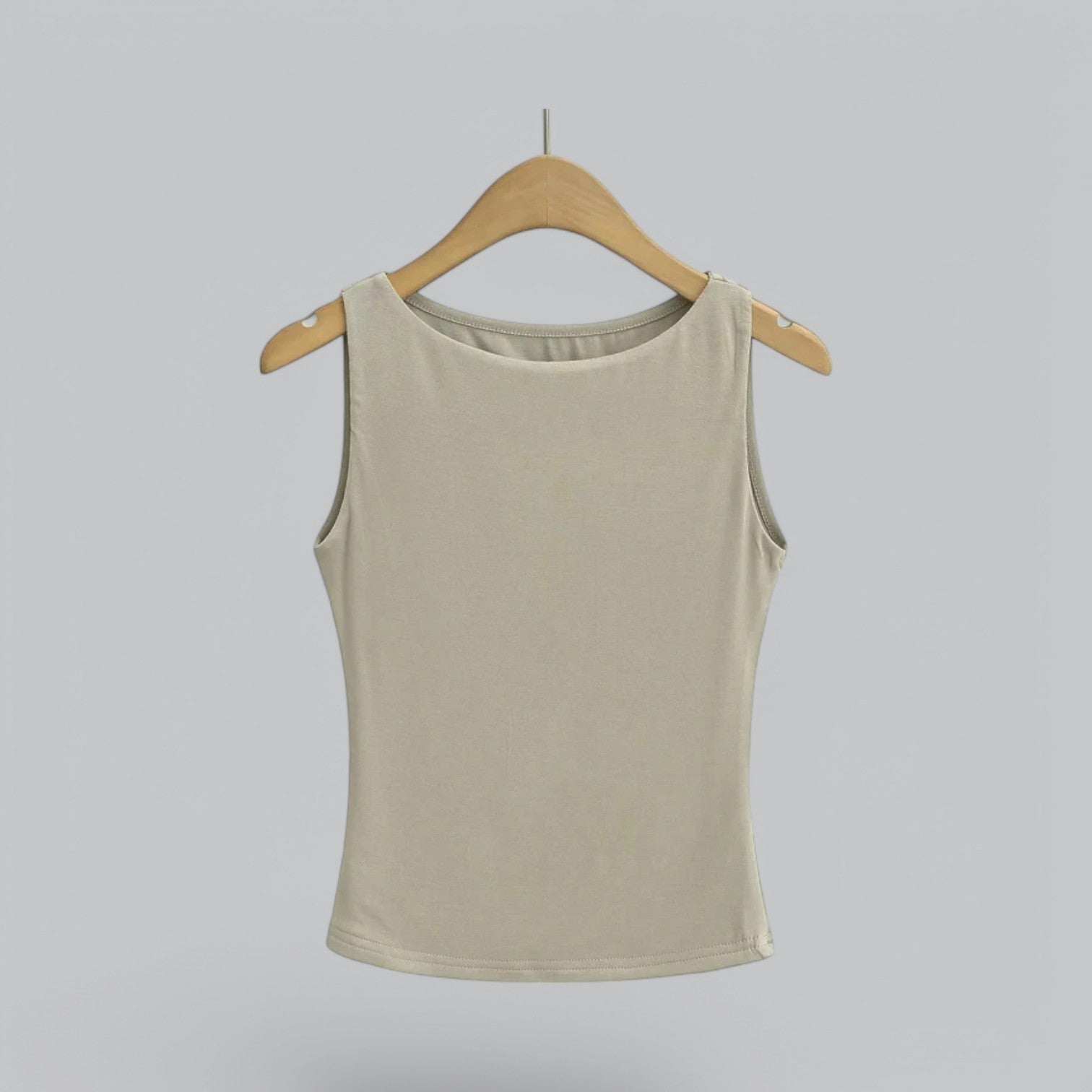 Valenti | Sleeveless Round Neck Shirt - Soft Cotton Tank Top