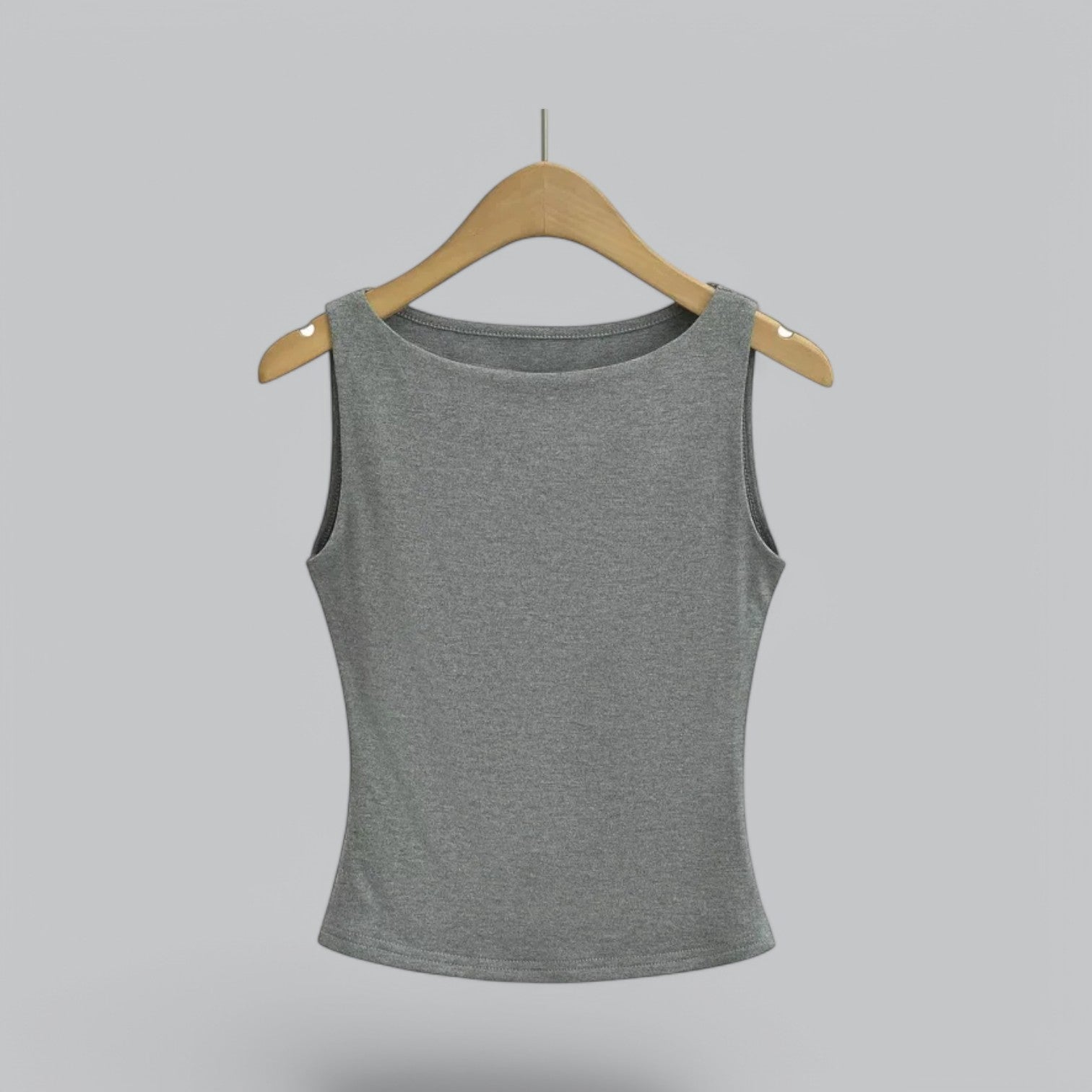 Valenti | Sleeveless Round Neck Shirt - Soft Cotton Tank Top
