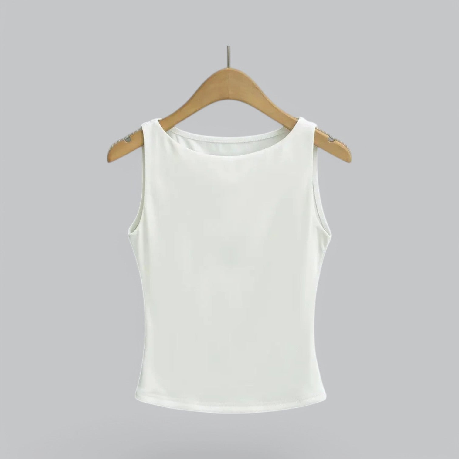 Valenti | Sleeveless Round Neck Shirt - Soft Cotton Tank Top