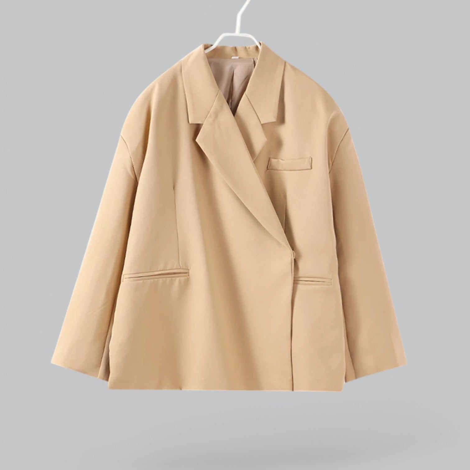 Valenti | Elegant Office Blazer - Over Coat with Shoulder Pads