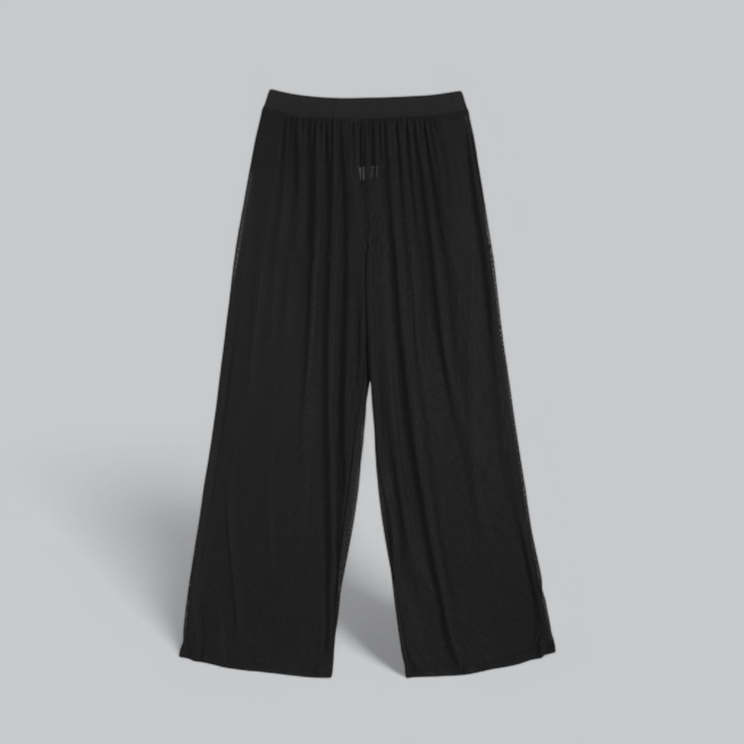 Valenti | Mesh See Through Loose Pants - Stretch Wide Leg