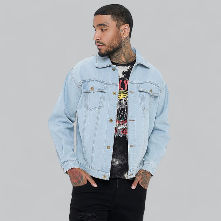 Valenti | Classic Plain Denim Jacket Relaxed Fit