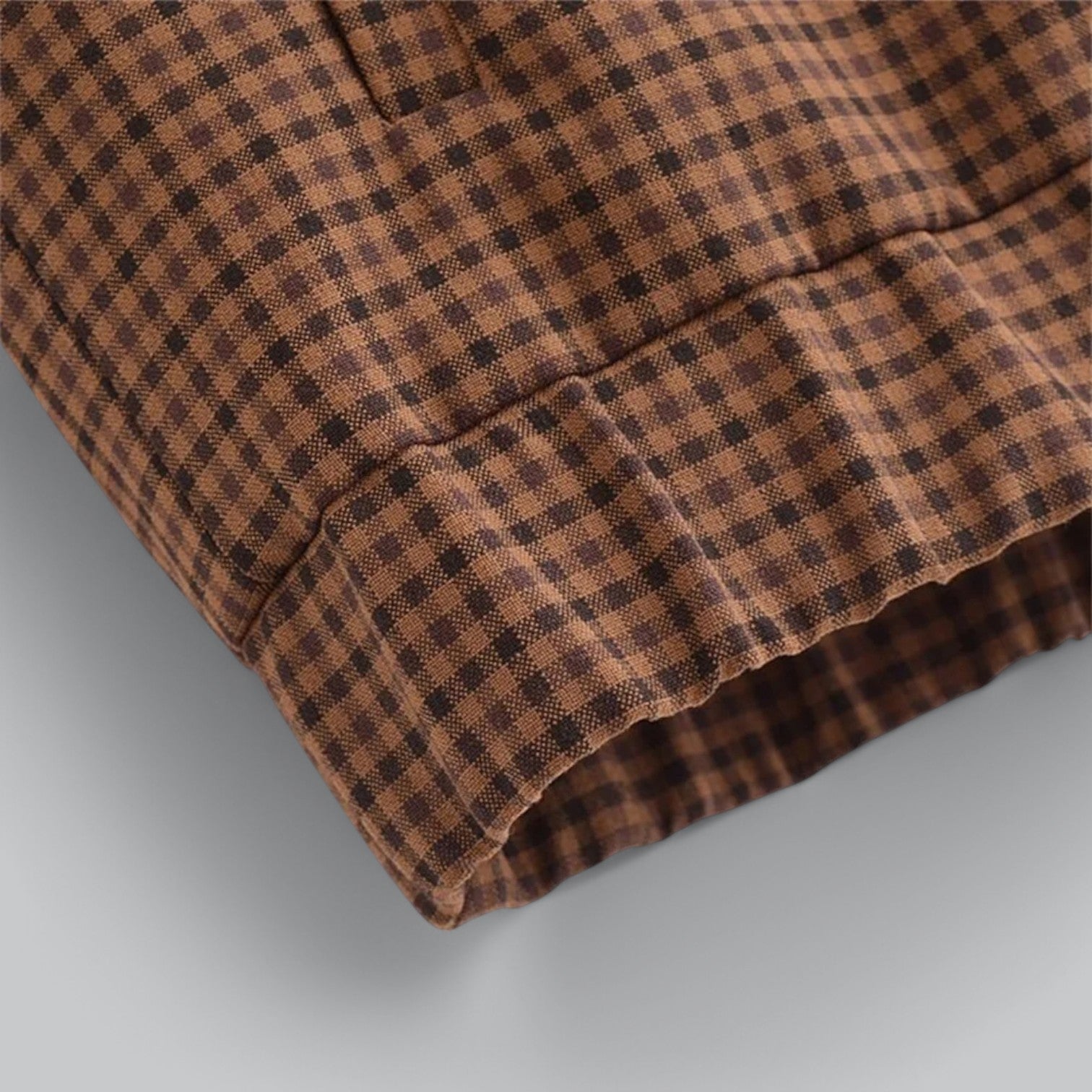 Valenti | Retro Plaid Zipper Coat - Loose Fit Casual Bomber Jacket