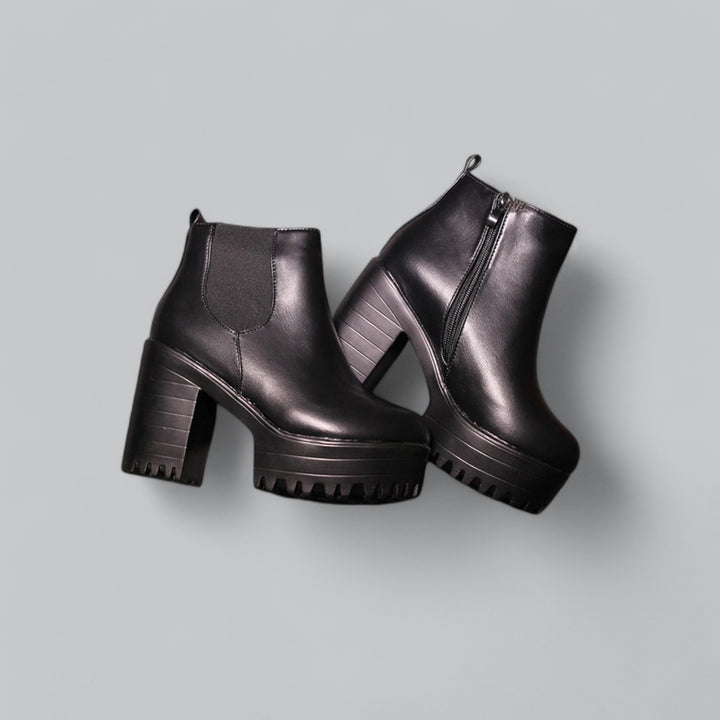 Valenti | High Block Heel Ankle Boots Pumps