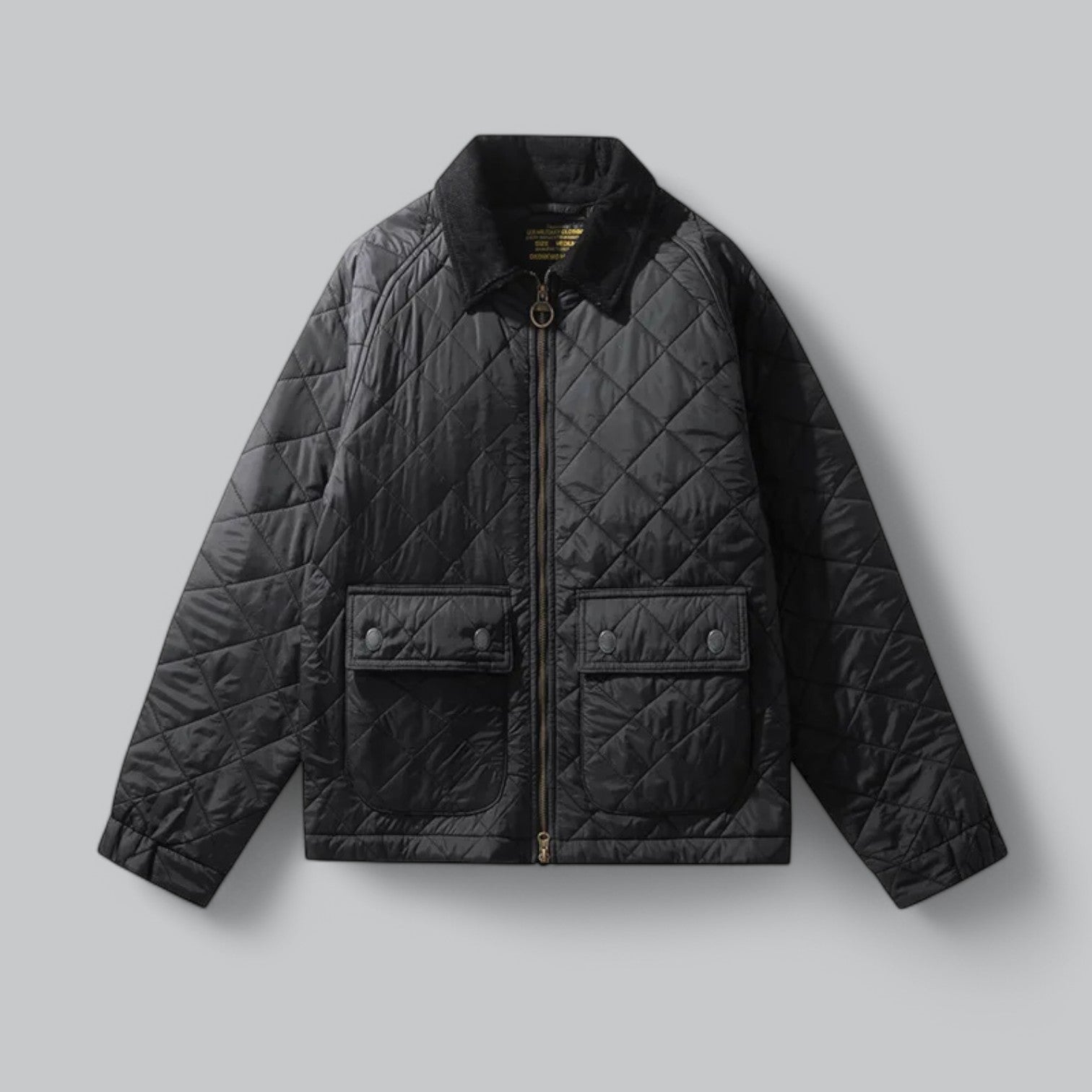 Valenti | Classic Quilted Corduroy Military Jacket - Retro Windproof Bomber