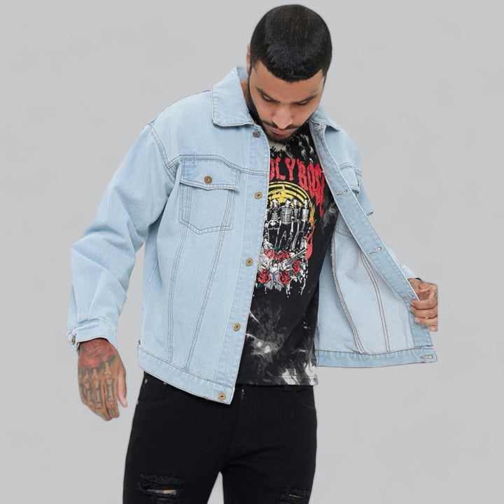 Valenti | Classic Plain Denim Jacket Relaxed Fit