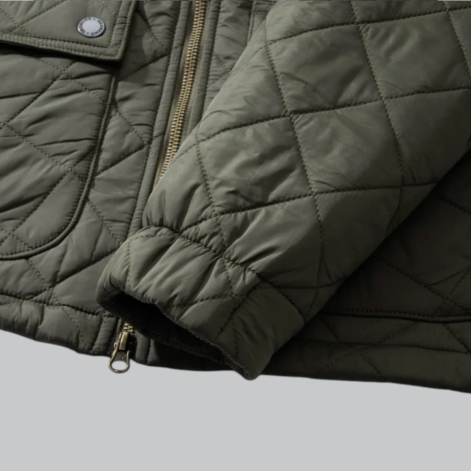 Valenti | Classic Quilted Corduroy Military Jacket - Retro Windproof Bomber