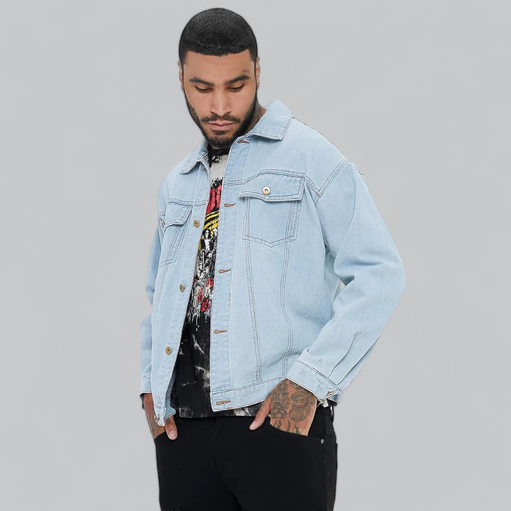 Valenti | Classic Plain Denim Jacket Relaxed Fit