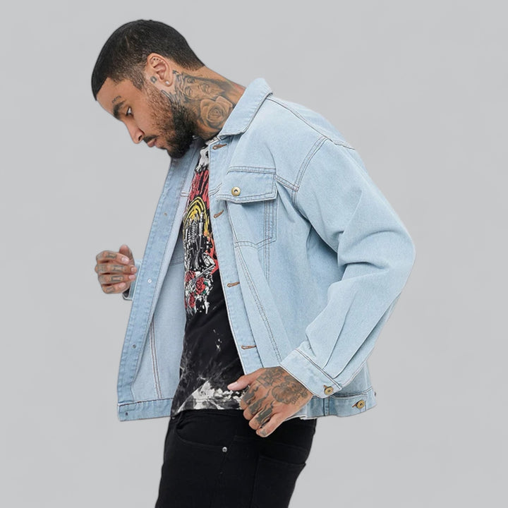 Valenti | Classic Plain Denim Jacket Relaxed Fit