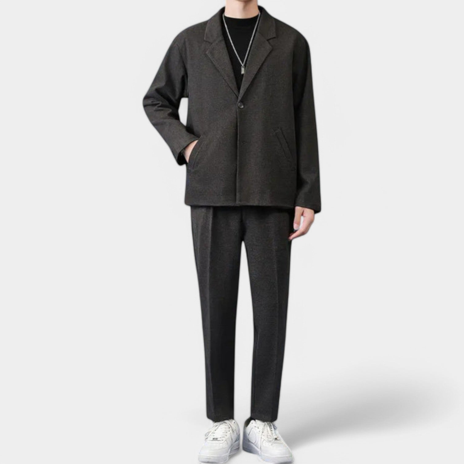 Valenti | Classic Wool Smart Two-Piece Suit - Slim Fit Blazer & Pants Set
