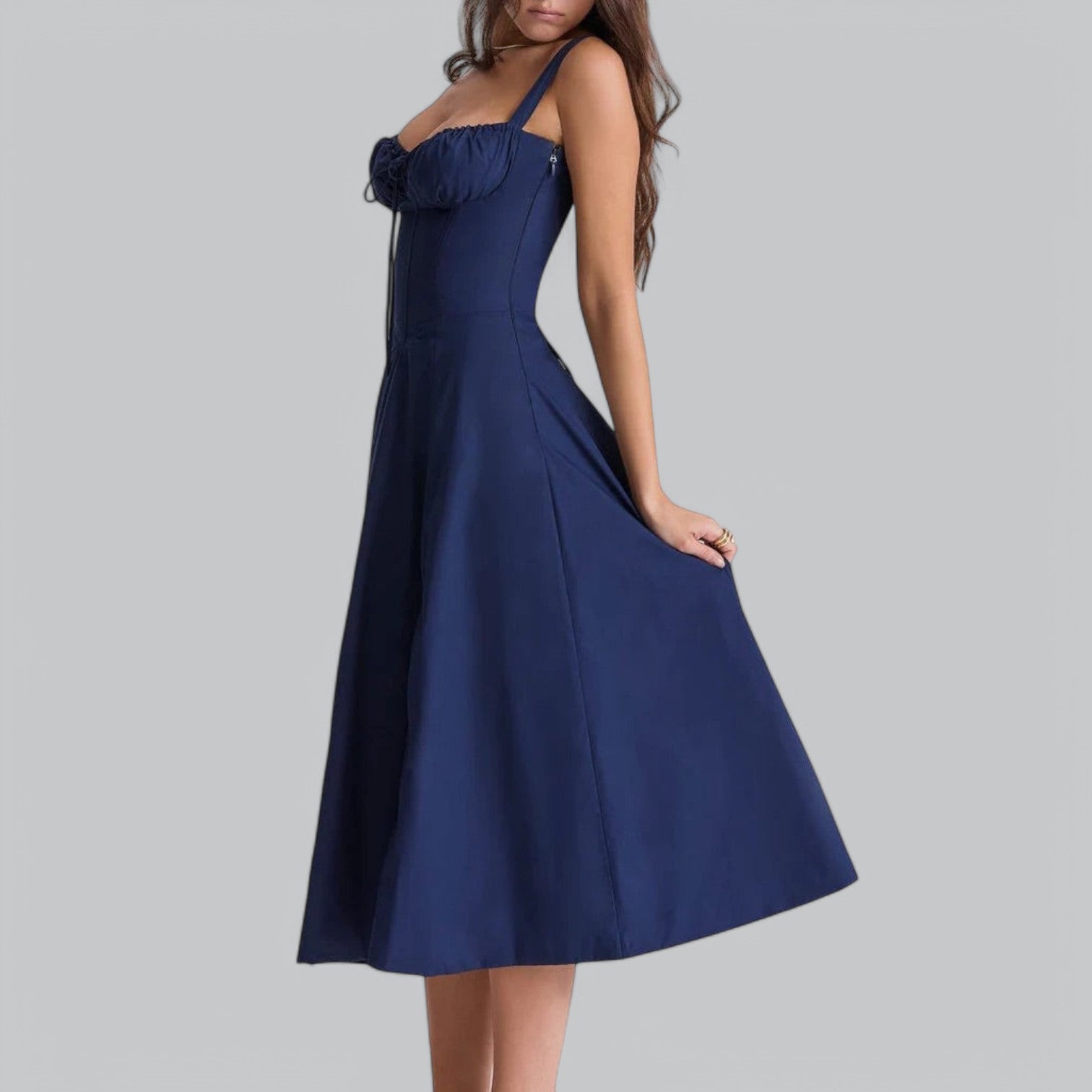 Valenti | Sleeveless Summer Dress - Elegant Slit Maxi Dress