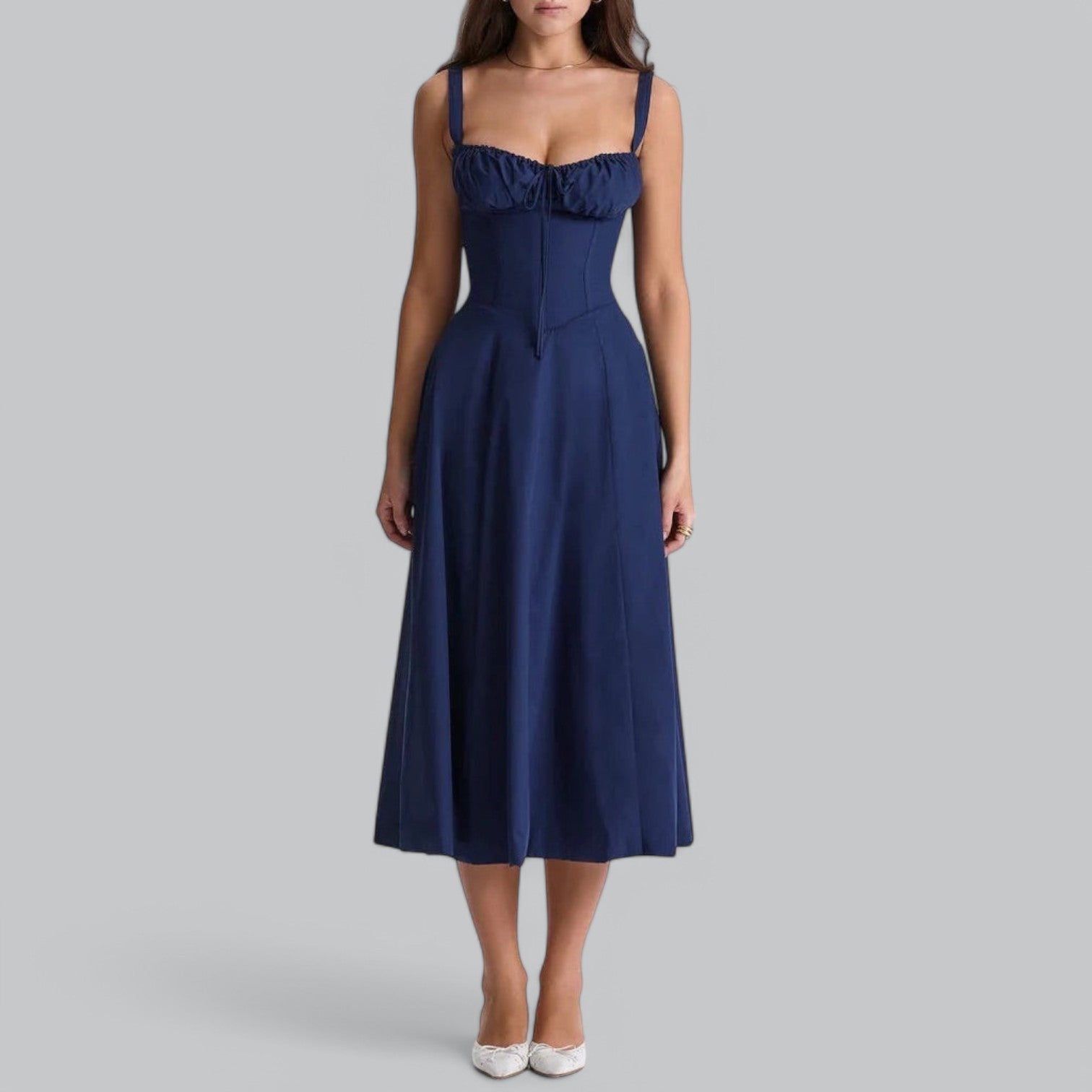 Valenti | Sleeveless Summer Dress - Elegant Slit Maxi Dress