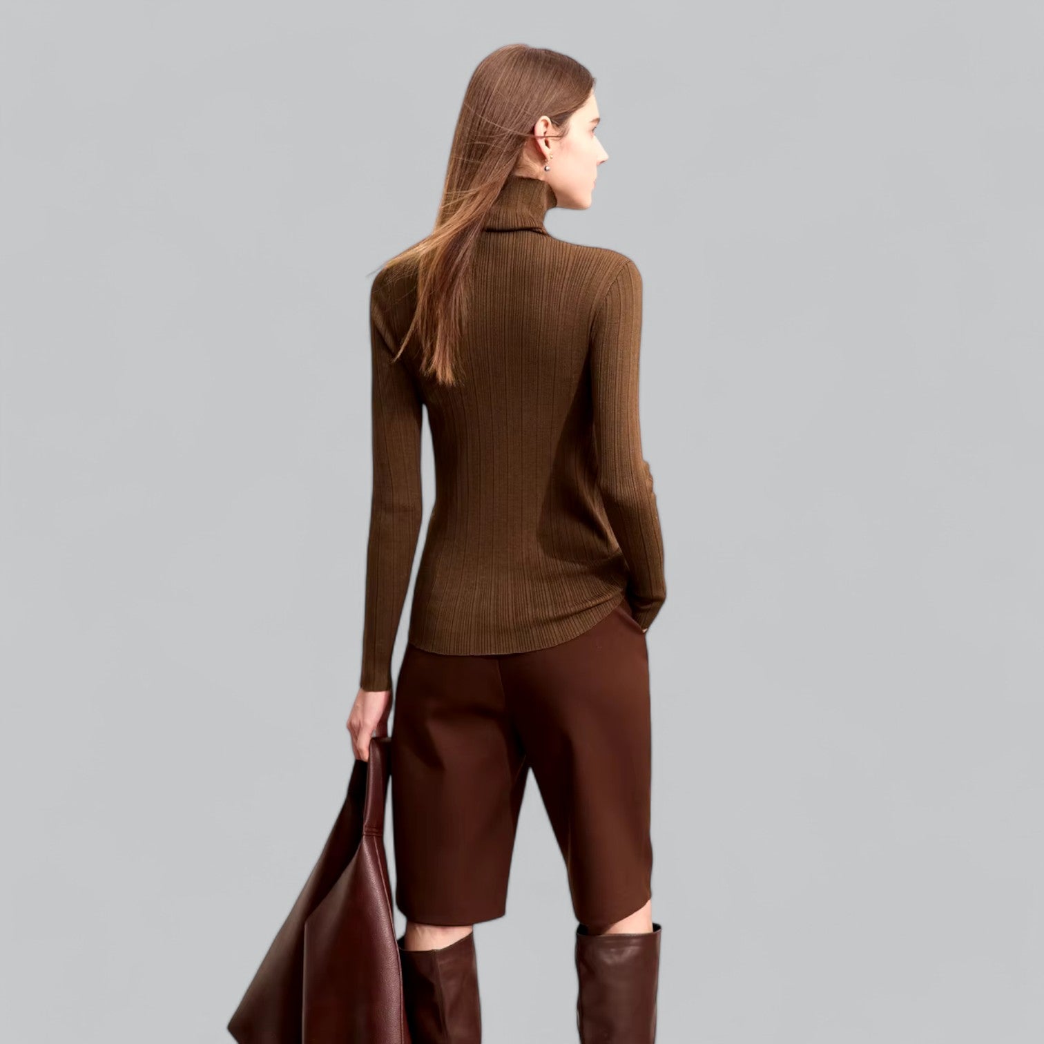Valenti | Classy Luxury Cashmere Turtleneck Sweater Roll Neck Pullover