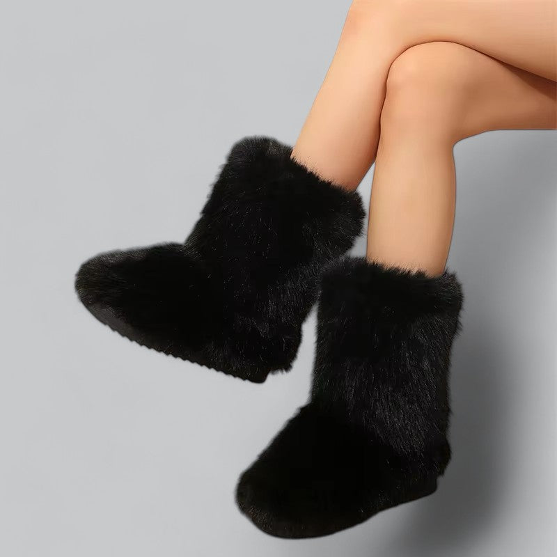 Valenti | Women's Faux Fur Plush Snow Boots Winter