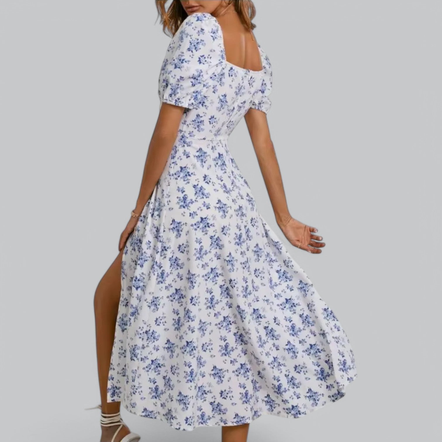 Valenti | Women's Short Sleeve Floral Midi Dress