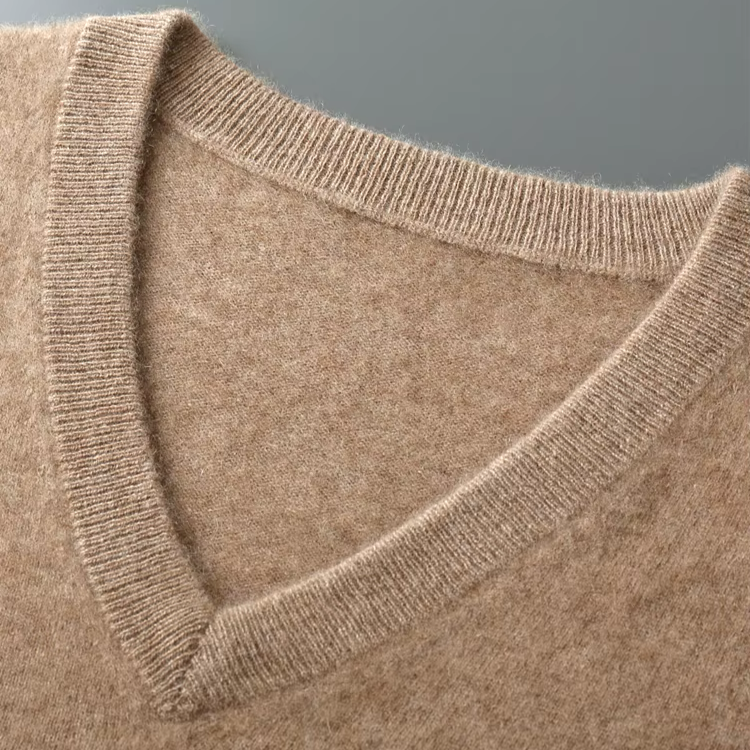 Valenti | Classic Cashmere V-Neck Sweater Vest Knitted Pullover