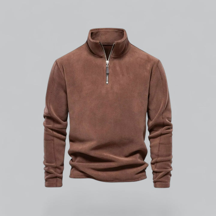 Valenti | Essential Fleece Quarter Zip Softshell Sweater