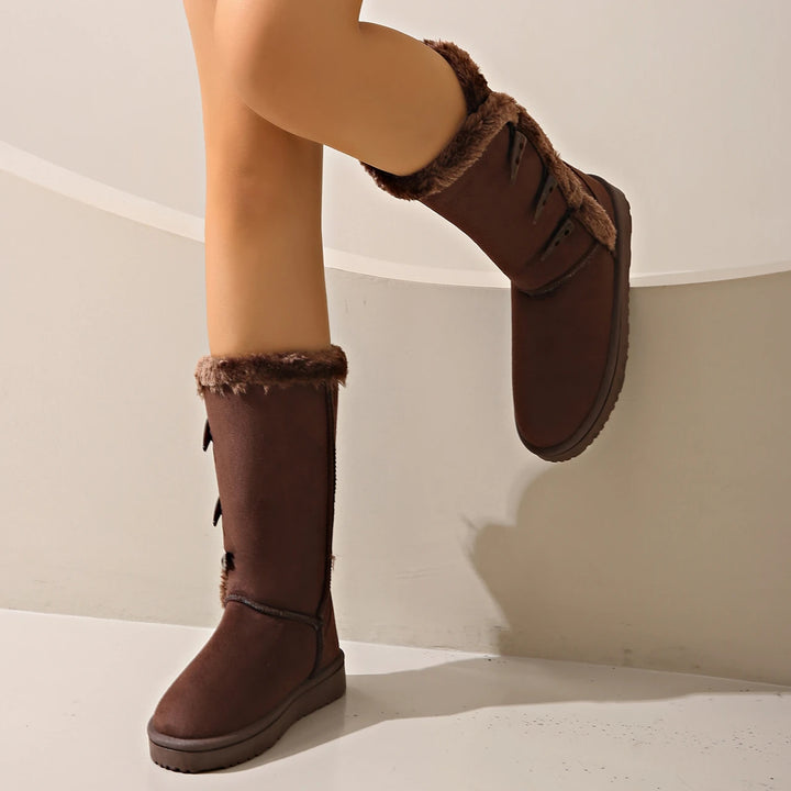 Valenti | Winter Plush Mid-Calf Snow Boots