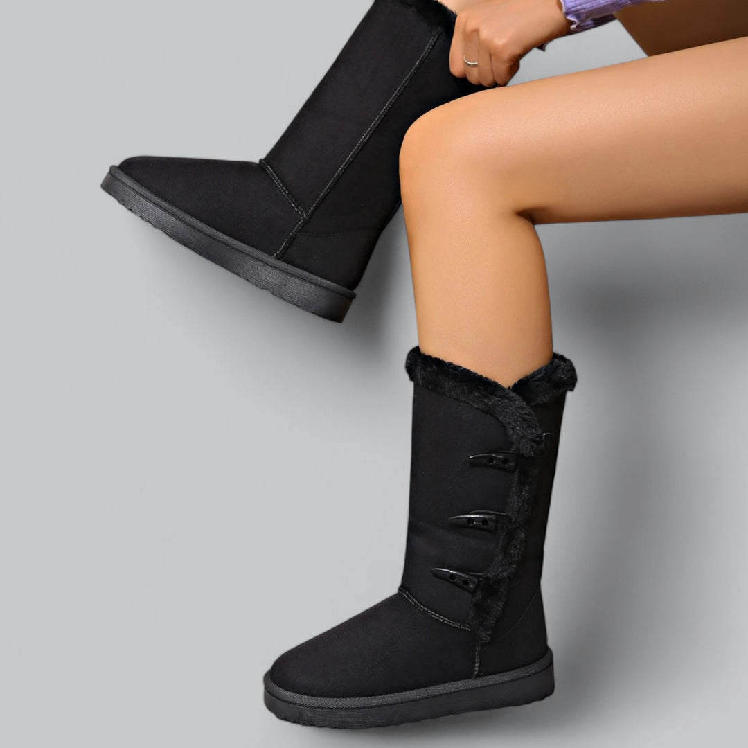 Valenti | Winter Plush Mid-Calf Snow Boots