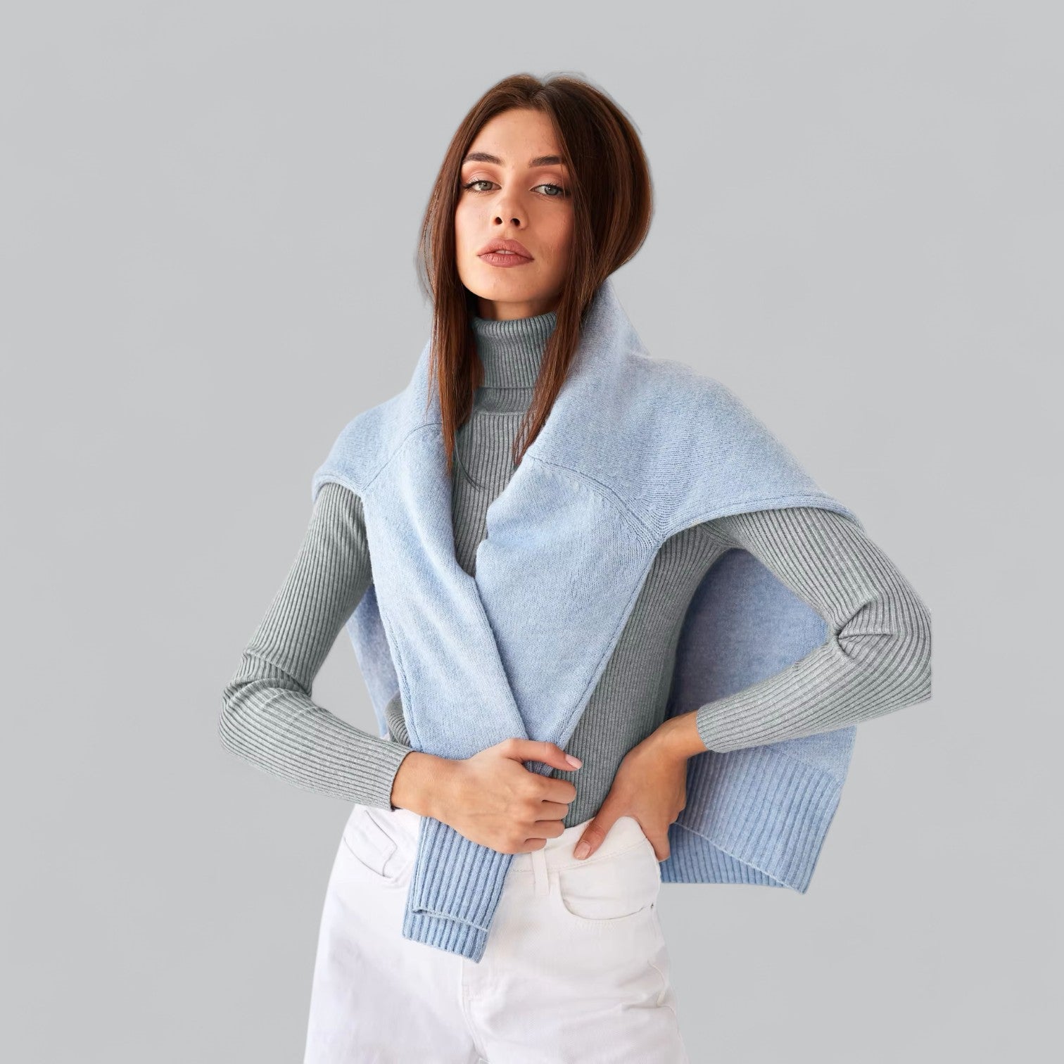 Valenti | Essential Stretchy Mock Turtleneck Pullover Soft Sweater