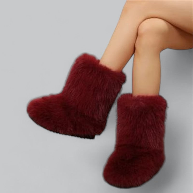 Valenti | Women's Faux Fur Plush Snow Boots Winter