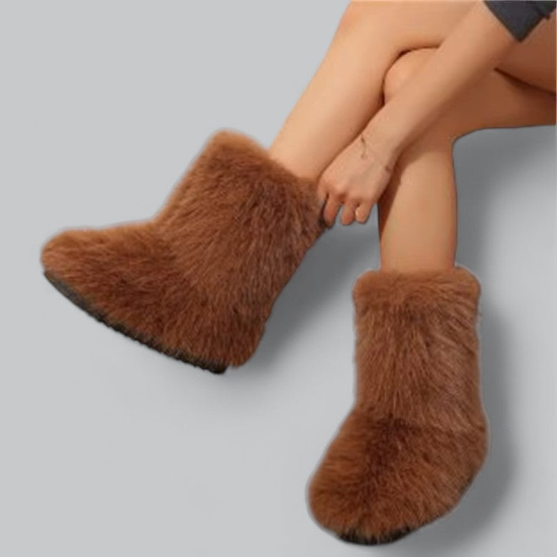 Valenti | Women's Faux Fur Plush Snow Boots Winter