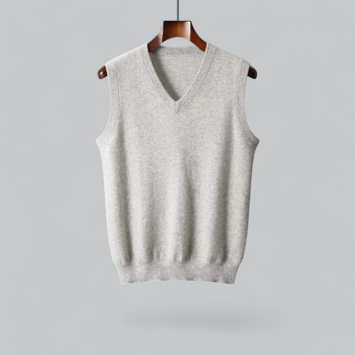 Valenti | Classic Cashmere V-Neck Sweater Vest Knitted Pullover