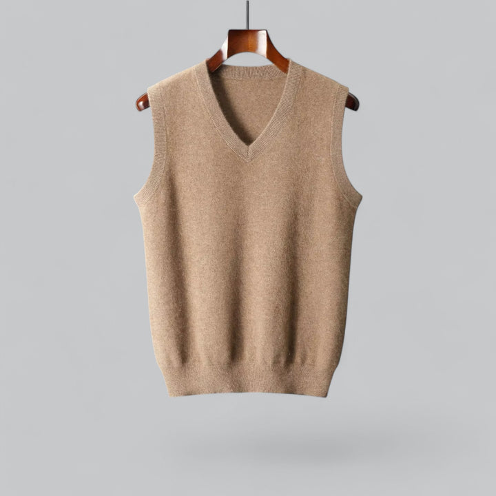 Valenti | Classic Cashmere V-Neck Sweater Vest Knitted Pullover