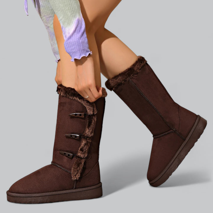 Valenti | Winter Plush Mid-Calf Snow Boots